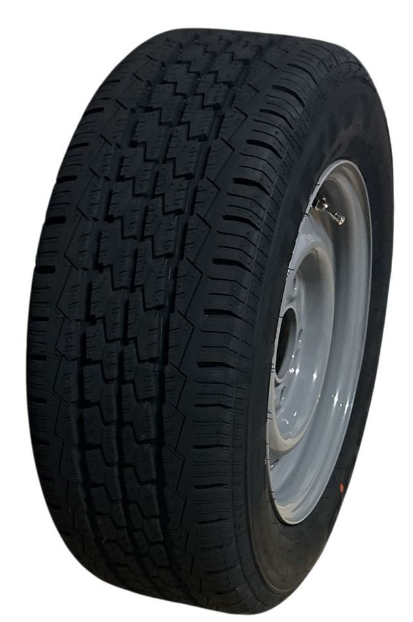 Komplett-Rad, Reifen 185/60R12C, Felge 5.5J-12, Security, 5/67/112, 104 N, ET 30, Felge AAA DZB, VerglNr: 609711