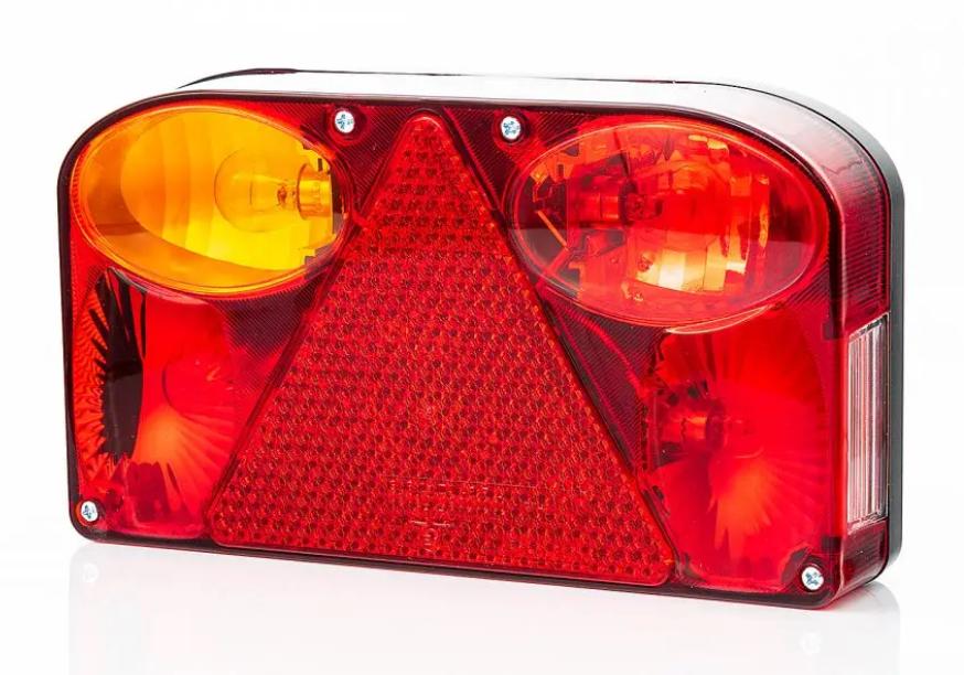 Fristom Schlussleuchte FT-088 links BBSKN, 135x238x55mm, 5-pol. Bajonett mit Kennzeichen und Nebellicht VerglNr: 014000657