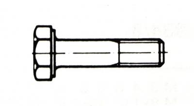 Sechskantschrauben DIN 931 vz M 16 x 100