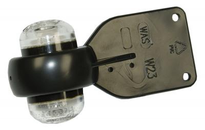 Umrissleuchte rot/weiss LED 99.5x52x44mm, 2 m Kabel, 12/24V WAS 125, Lochabstand 32mm