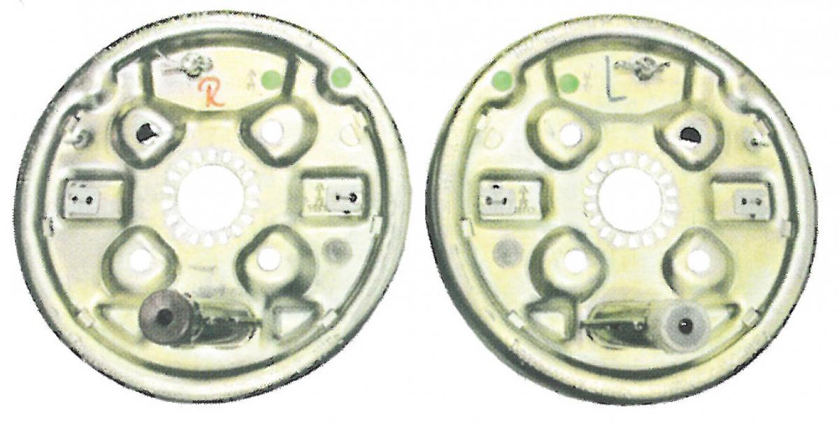 ALKO Bremsschild Paar 1637 Nachrüstung für Radbremsen- 