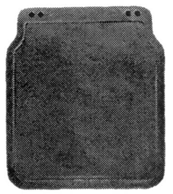 Schmutzfänger f. PKW Anhänger Einbaulänge 230 mm/ B= 200 mm VerglNr: 010101134