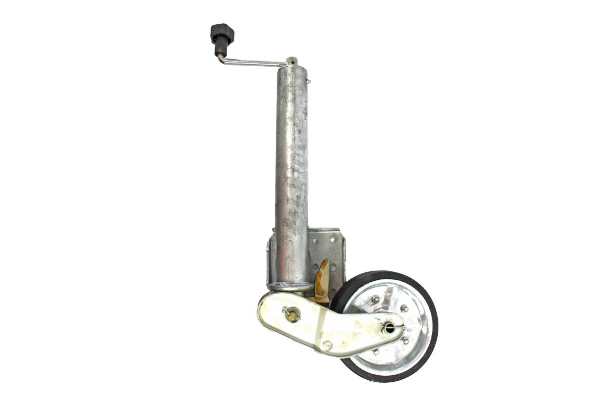 Stützrad vz., vollautomatisch L=570 mm, 500 kg, Rad 200x60 Rohr Ø 60 mm, Rohrlänge: 570 mm, Stützlast: 500 kg, Flansch variabel 