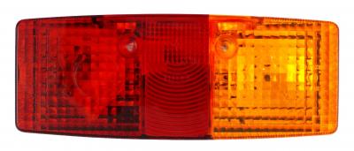 Lichtscheibe Jokon E/BBS(K) 516 rechts 158x64, mit/ohne Kennzeichenfenster VerglNr: 014000808, 19.6023.121, 19.0023.121