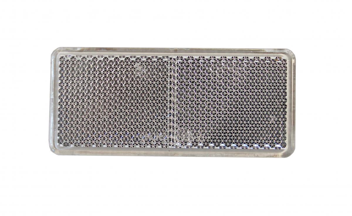 Aspöck Rückstrahler weiss klebend 90 x 40 mm VerglNr: 155430017, 15-5430-017