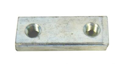 Gegenplatte 56 x 18 x 6 mm, Gewindebohrung M8, Lochabstand 30 mm VerglNr: 140552