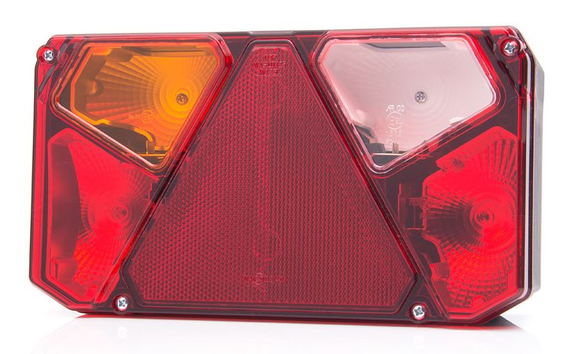 WAS Schlussleuchte, konventionell, links, 242 x 134 x 58 mm, Lochabstand: 150 mm VerglNr: 907C