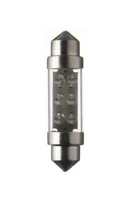 Soffitte 6 LED weiss, 12V 5W 35mm, S 8,5,      VP á 2 Stück