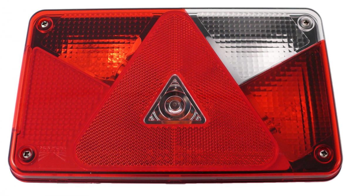 Aspöck Multipoint V, 5-polig Mehrfunktionsleuchte rechts 238x140x55, KZL seitlich, ohne RFL, 5 pol Bajonettanschluss VerglNr: 014000420