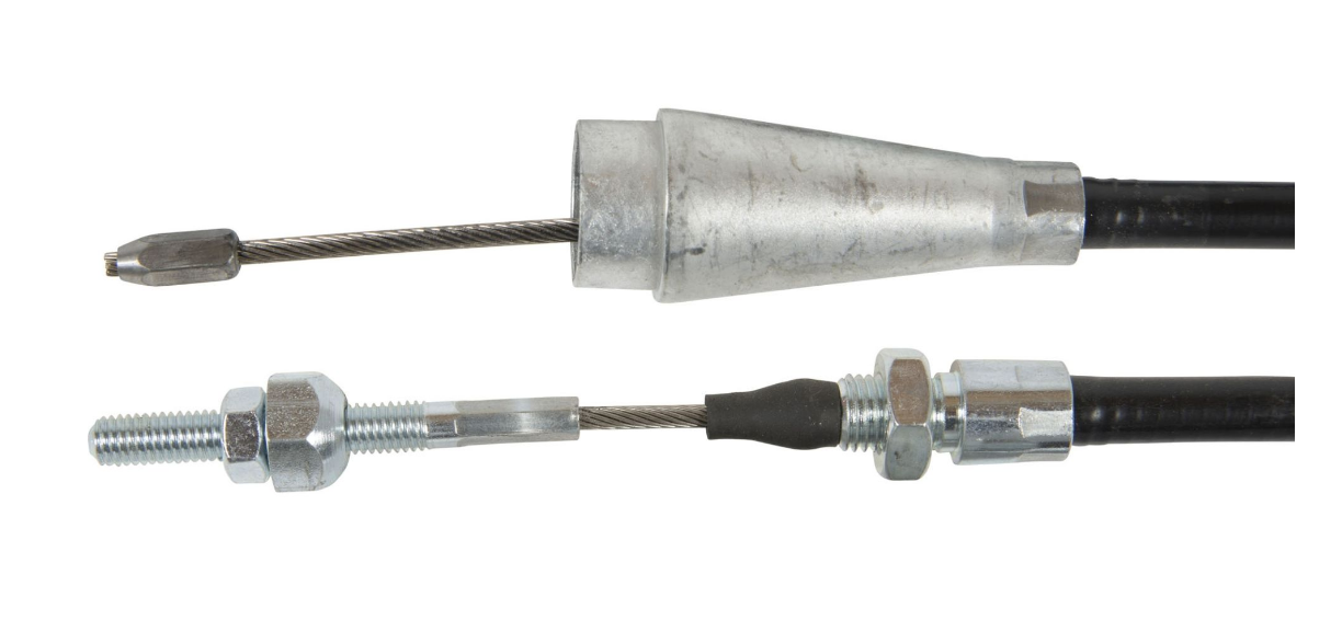WAP Bowdenzug HL: 1200 mm, SL: 1390 mm, passend für Humbaur, Glocke 25 mm, Gewinde M8 inkl. Rundmutter und Kontermutter VerglNr: 8601420