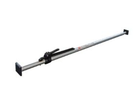 S-Line Klemmstange, 1342 stufenlos, Al/el, BC 130 daN mit Gummifuss / 200 daN mit Zapfen, Aluminium, eloxiert, Einsatzbereich 1630 - 2000 mm, Gummifuss 103 x 65 Ø24 mm, Starrseite: 142138091, Federseite: 142138091, VerglNr: 013010127