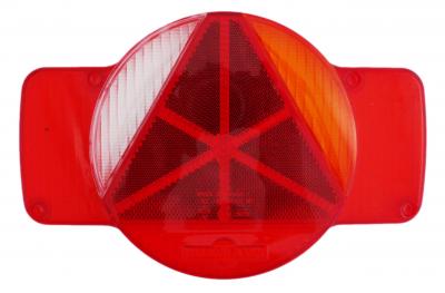 Schlussleuchte Humbaur rechts mit KZL, RFS + Dreieckrückstrahler, 245x95/155x60, 5-pol Bajonettanschluss VerglNr: 405.00003