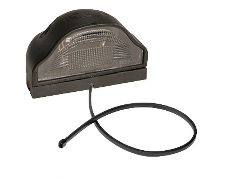 Aspöck Regpoint I Kennzeichenleuchte, 1.5m DC Kabel, 100x56x60, M4 Stehbolzen, Lochabstand 72mm VerglNr: 014000338