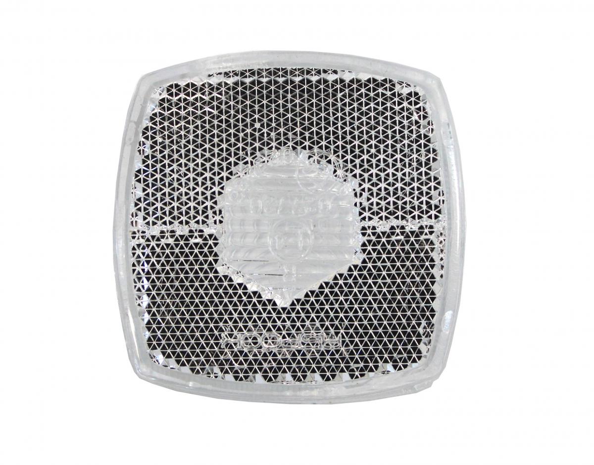 Aspöck Lichtscheibe POL, Squarepoint m. Rückstrahler, 57x57x47, VerglNr: 90017081, 40.111.113