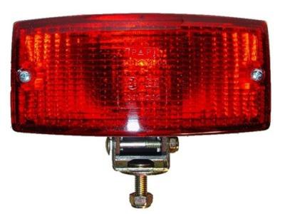 Nebelschlußleuchte rot 141x64x70, mit Gummitülle, Proplast 