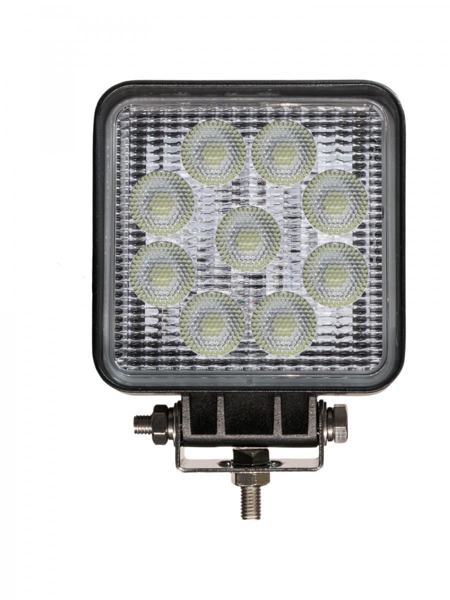 Aspöck Arbeitsscheinwerfer LED, 110x110, Kabel 1.5m, IP6K9KAR 148, ECE-R23 oder AR00, R10, EMC, 14 Watt