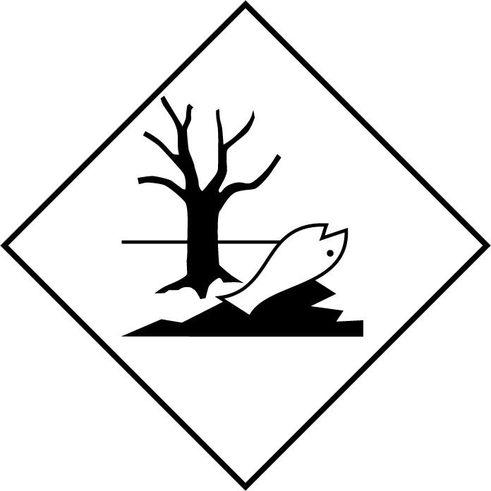 Gefahrzettel Klasse 9 UG(K) Alutafel 250x250mm 