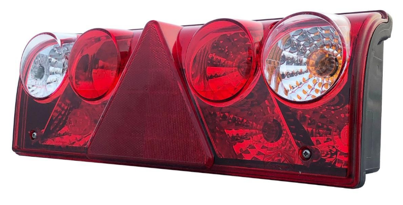 Aspöck Heckleuchte Europoint rechts, 7 pol. ASS, Teil-LED, 24V 426x154x85