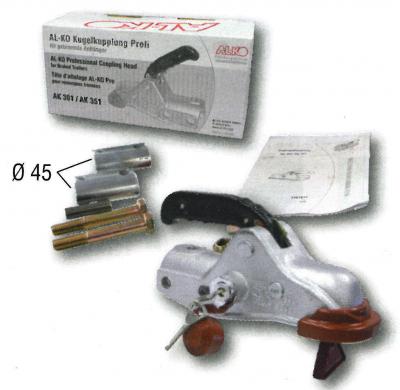 ALKO SafetyKit Profi V, AK 351 3500/350 kg, Zugrohr Ø 60 mm Bohrung: horizontal Ø 16.5 VerglNr: 1223428