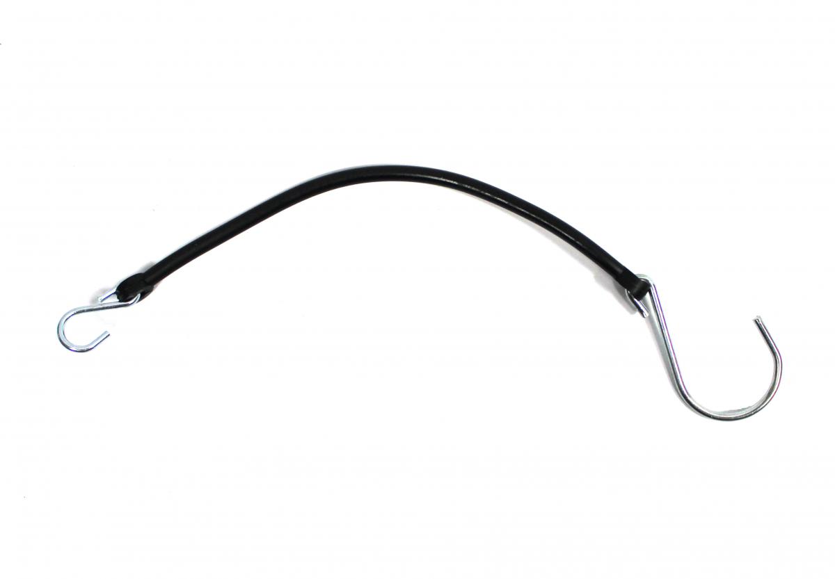 Sicherheitsschnur mit S-Haken Gr. 1-3, Plastik schwarz VerglNr: 008000103