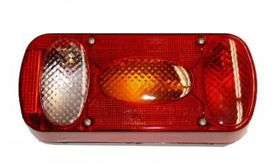 Aspöck Midipoint II mit KZ+RFS Mehrkammerleuchte rechts 218x98x57, mit KZL seitlich + RFL , 5 pol Bajonettanschluss VerglNr: 014000553