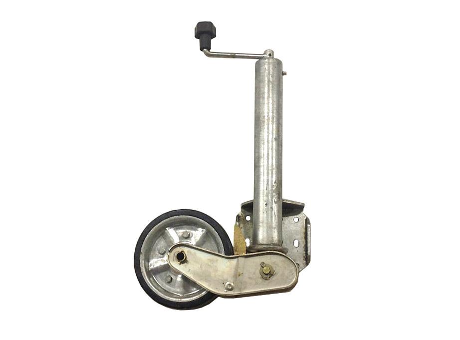Stützrad vz., vollautomatisch L=470 mm, 500 kg, Rad 200x60 Rohr Ø 60 mm, Rohrlänge: 470 mm, Stützlast: 500 kg