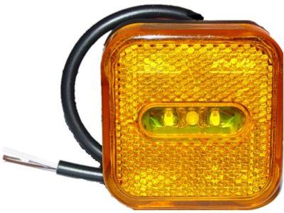 LED-Seitenmarkierungsleuchte inkl. Kabel 65x65x29.5, Kabellänge 0.5m, Proplast 
