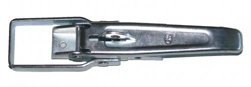 Verschluss mit Bügel + Sicherung, abschliessbar, verzinkt