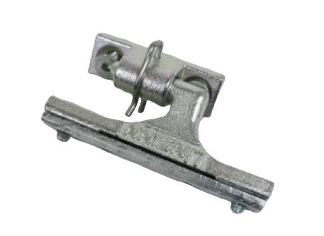 Scharnier 3-teilig kompl. für Unsinnanhänger mit Sicherung, Lochabstand: 95 / 45 mm