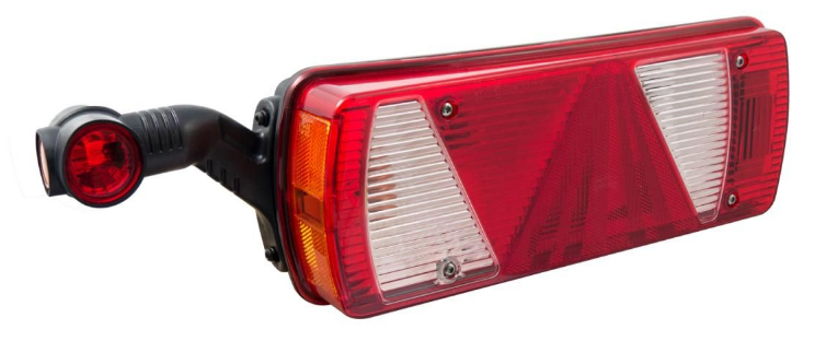 Aspöck Heckleuchte Ecopoint II links, 7 pol. ASS, Dreieck, URL, 24V