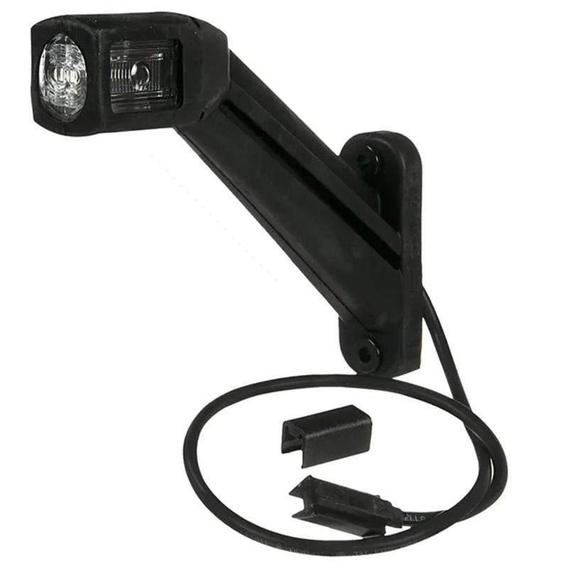 Hella Umrissleuchte LED 12/24V mit SML, rechts, GGVS 177x160, rot/weiss/orange, Kabel 0.5m mit Quick Link Anschluss VerglNr: 2XS011744-081