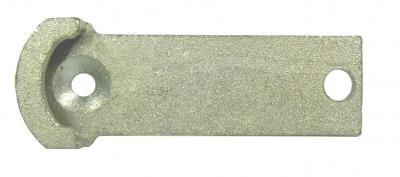 Panikverschluss Unterteil 125 x 37 mm Bohrung oben Ø 9,5 mm, Bohrung unten Ø 12 mm, Lochabstand 97 mm VerglNr: 008000582