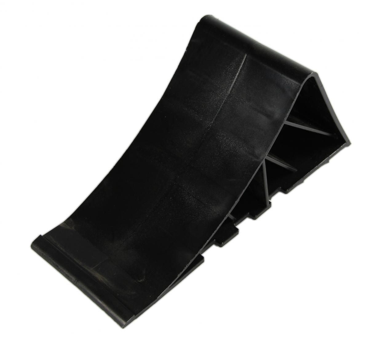 PKW-Unterlegkeil Kunststoff, schwarz, L: 220 mm, B: 90 mm, H: 100 mm, Radlast 800 kg, VerglNr: Radkeil Keil