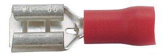 Flachsteckhülse 4,8 mm - rot 0,5-1,0 mm - VPE á 100 Stück