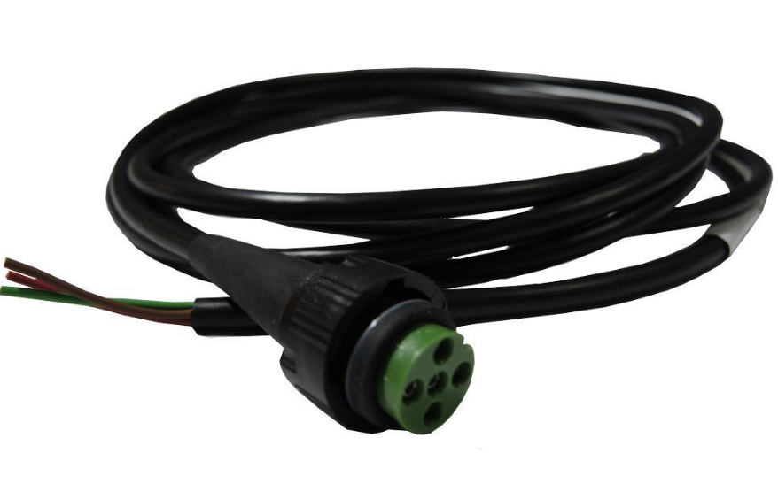 Aspöck Reparaturleitung mit  5 pol Bajonettstecker und DC-Abgang rechts 2 mtr. VerglNr: 66-1652-027