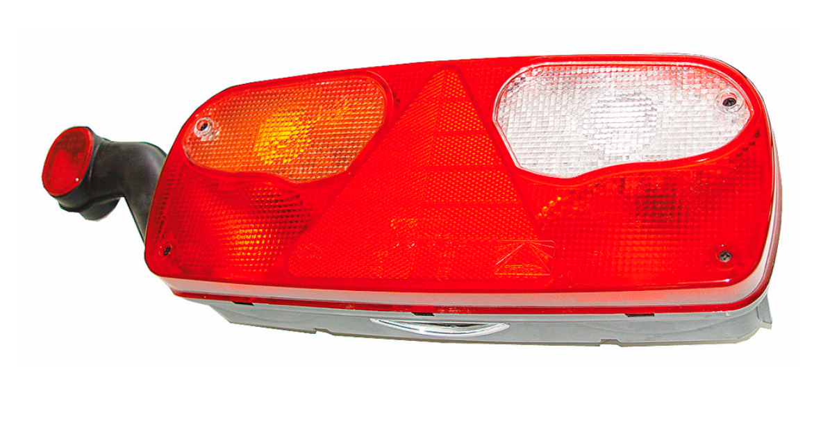 Aspöck Heckleuchte Ecopoint I, links, 7-pol. ASS, Dreieck, URL, 24V, 344x140x78mm, 7-pol. ASS2