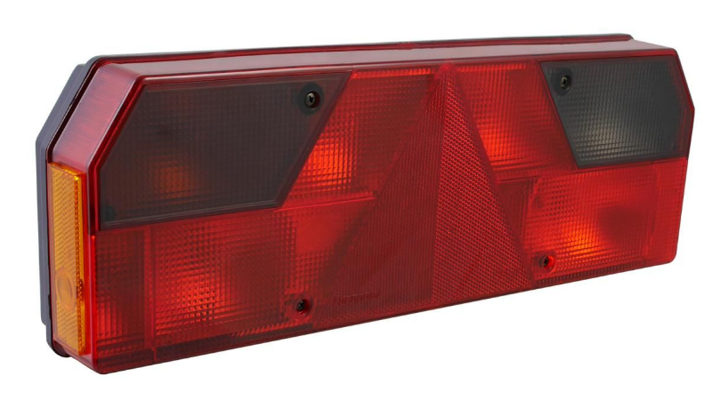 Aspöck Heckleuchte Europoint I links, PG Anschluss, Dreieck, SML, 24V 422x148x75mm VerglNr: 40.226.011