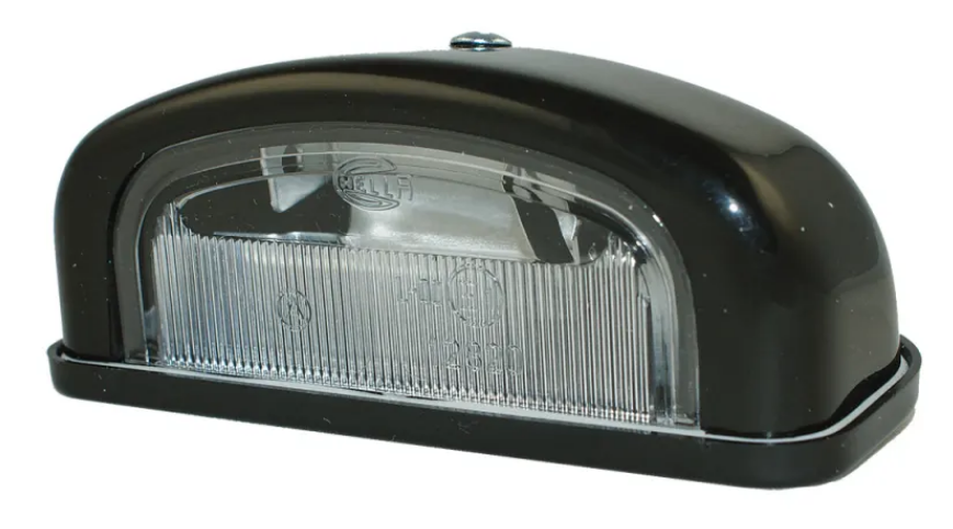 Hella Kennzeichenleuchte 12V, 105x55x40, niedriger Sockel VerglNr: 2KA001386-231, 2KA.001.386.231