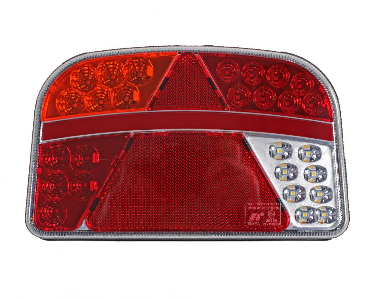Schlussleuchte LED DAFA links, BBSNR, wasserdicht, 8-pol Bajonett
