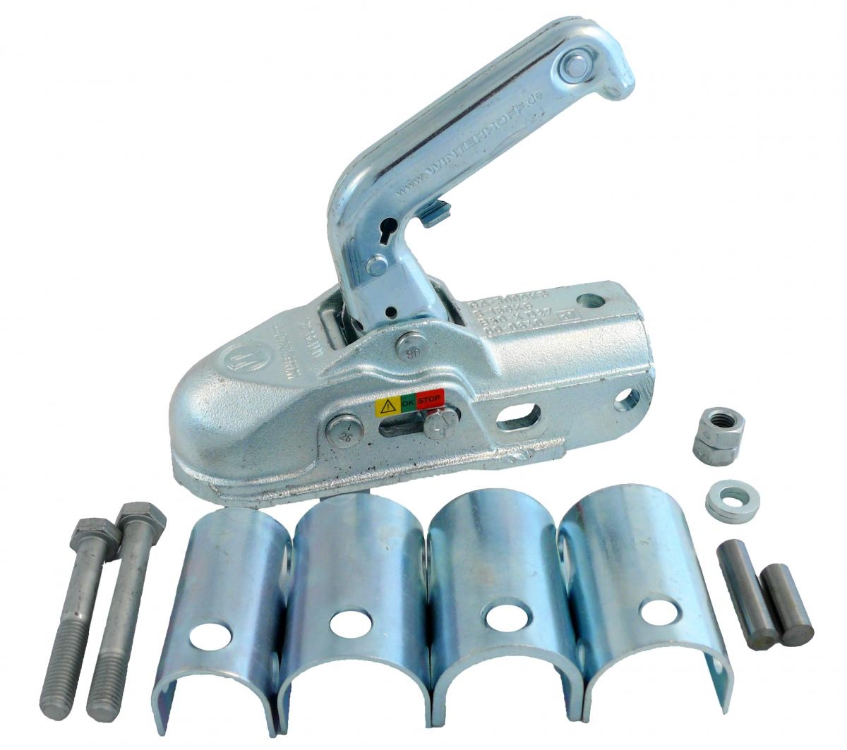 Kugelkupplung WW 30-K+Z 3000/150 kg,Ø35/40/45/46/50/51 Bohrung: v: Ø 12.5, h: Ø 12.5 VerglNr: 1146, 05651, 05652