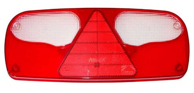 Aspöck Lichtscheibe Ecopoint I mit Dreieck , li + re 344x140 VerglNr: 40.246.112, 18-8522-002