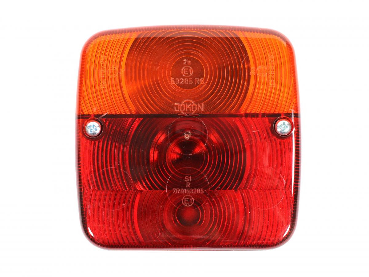 Schlussleuchte 12 Volt Jokon, BBSK 390 111x111x50, mit Gummitülle, KZL, Lochabstand 45mm VerglNr: 10.1010.101