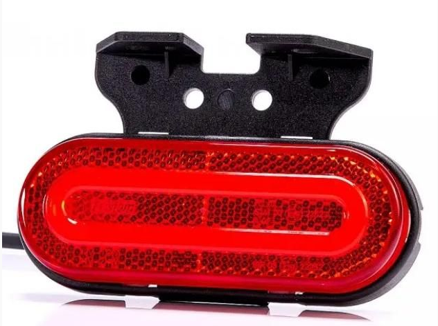 Fristom Umrissleuchte LED rot FT-072 C, 0.5 m Kabel, 12V-36 V 120,5x46,5x18,6 mm, mit Winkelhalter