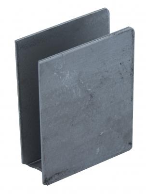 Endtasche offen, Stahl H 110 x B 80 x innen 26 mm