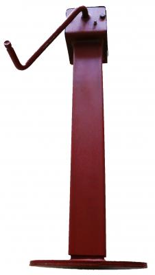 Stützfuß mit Kurbel Rohr-Ø 80 mm vierkant VerglNr: 130326