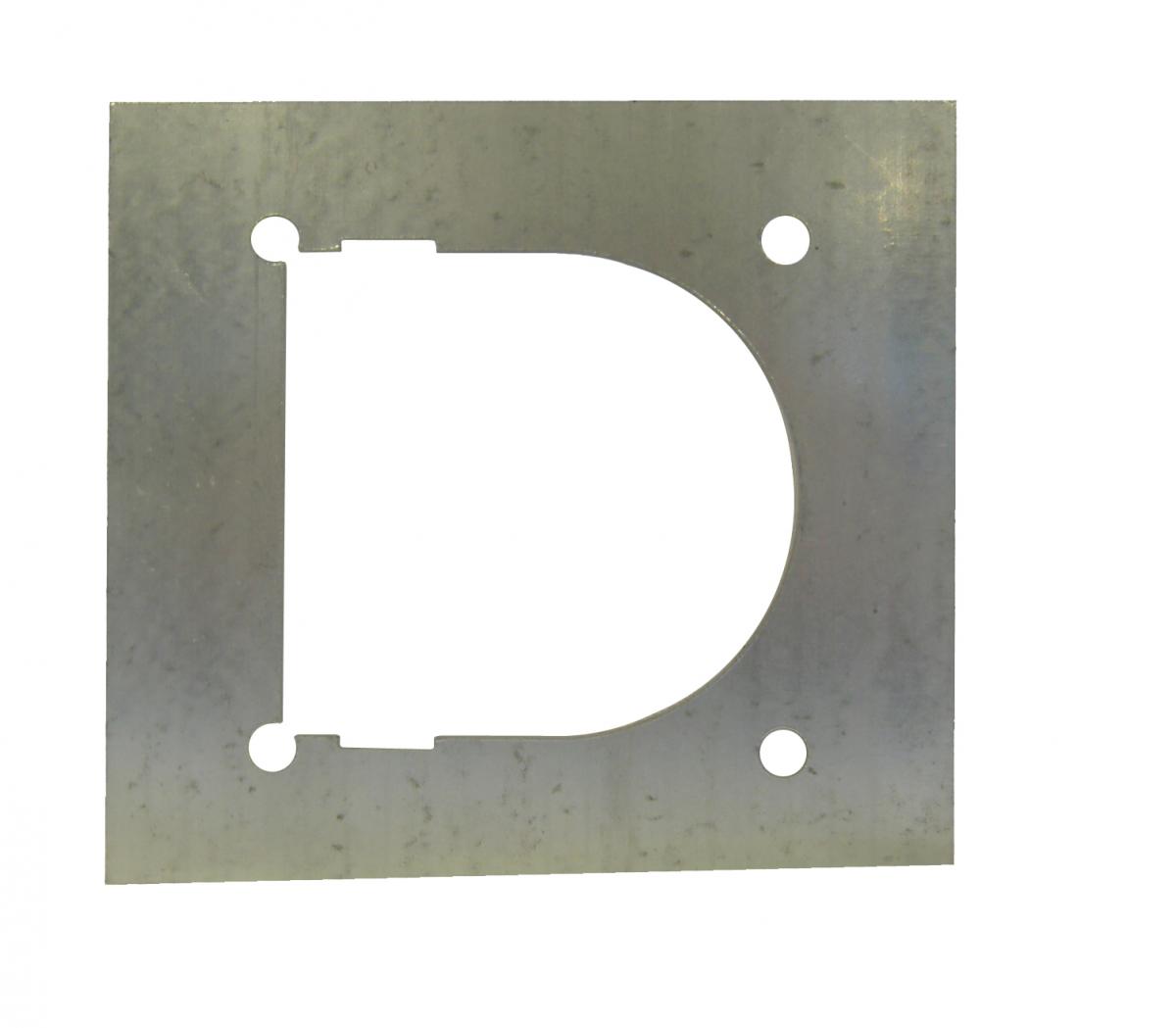 Gegenplatte passend zur Zurrmulde Nr. 6365212 142x132x3mm, Lochabstand Schrauben 85x85 VerglNr: 013003006