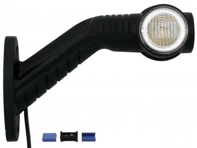 Aspöck Superpoint III Umrissleuchte LED rechts, 1.0 m DC-Kabel, 12 V 147x104, rot/weiss/orange VerglNr: 014000488, 31-3309-017