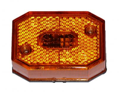 Aspöck Flexipoint I Seitenmarkierungsleuchte, gelb 65x44x23, reflektierend VerglNr: 014000358