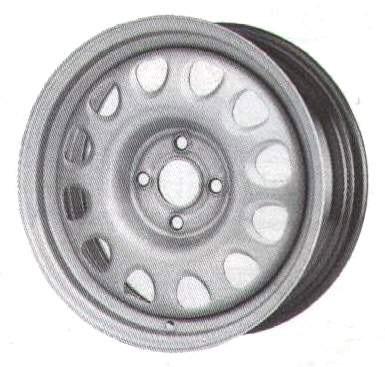 Felge 3.50-10 4/60/100, ET 0 Mefro VerglNr: Mefro 602816, 604300