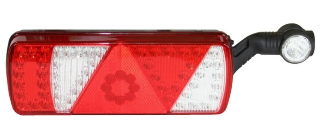 Aspöck Heckleuchte EcoLED rechts, 24V 7pol. ASS+2x2-pol., LCG, URL, 350x131.8x71, RFL, NSL, SML, 7 pol ASS2 + 2 x ASS2 VerglNr: 40.290.312